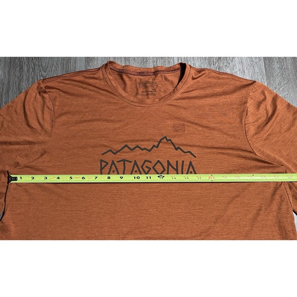 Patagonia Capilene Cool Graphic Baselayer Orange Shirt - Men Size XL - Picture 13 of 15